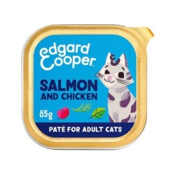 Edgard & Cooper Erwachsene Katze - MSC - Lachs und Freilandhuhn - 16 x 85 g