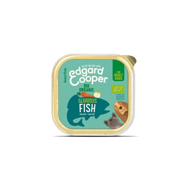 Edgard & Cooper Adult - Bio Fisch - 17 x 100 g Schälchen