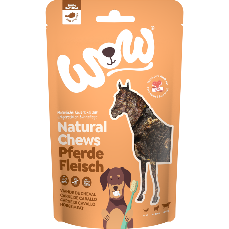 WOW Natural Chews Pferdefleisch - 250 g