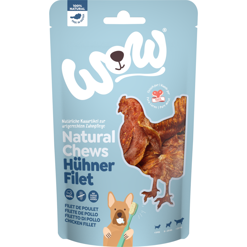 WOW Natural Chews Hühnerfilet - 250 g