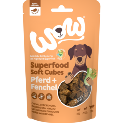 WOW SUPERFOOD Soft Cubes Pferd + Fenchel - 150 g