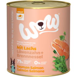 WOW ADULT mit Lachs, Löwenzahn + Brennnessel - 800 g