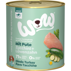 WOW ADULT mit Pute, Zucchini + Löwenzahn - 800 g