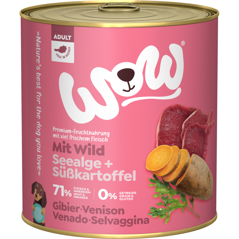 WOW ADULT mit Wild, Seealge + Süßkartoffel - 800 g