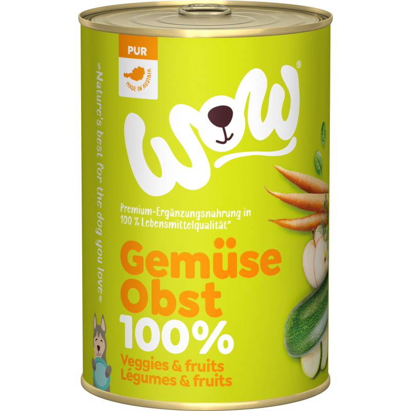 WOW Pur 100% Gemüse & Obst - 400 g