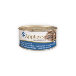 Applaws Katzenfutter - Dosen - Tuna Fillet & Crab - 24 x 70 g