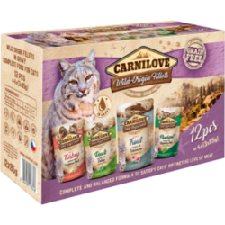 Carnilove Wild-Origin Fillets 'Mixpack' - 4 Sorten - 12x85g