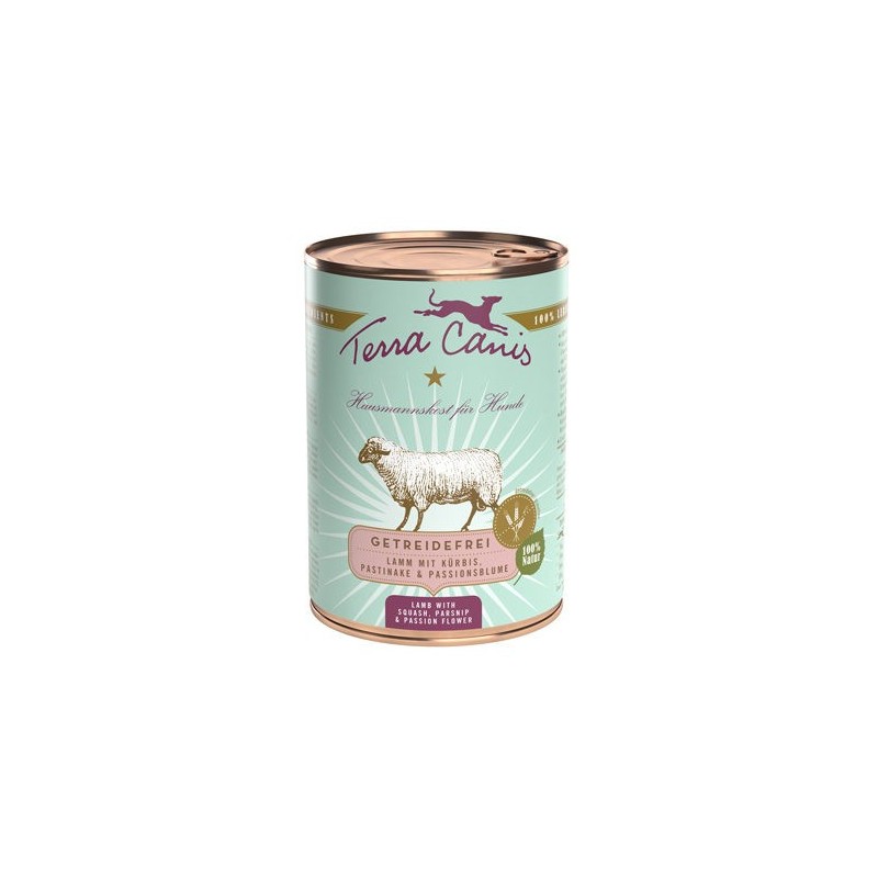 Terra Canis Getreidefrei Hundefutter - Dosen - Lamm - 6 x 400 g