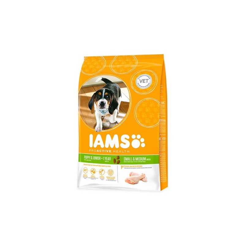 IAMS Puppy & Junior Small & Medium Hundefutter - 12 kg