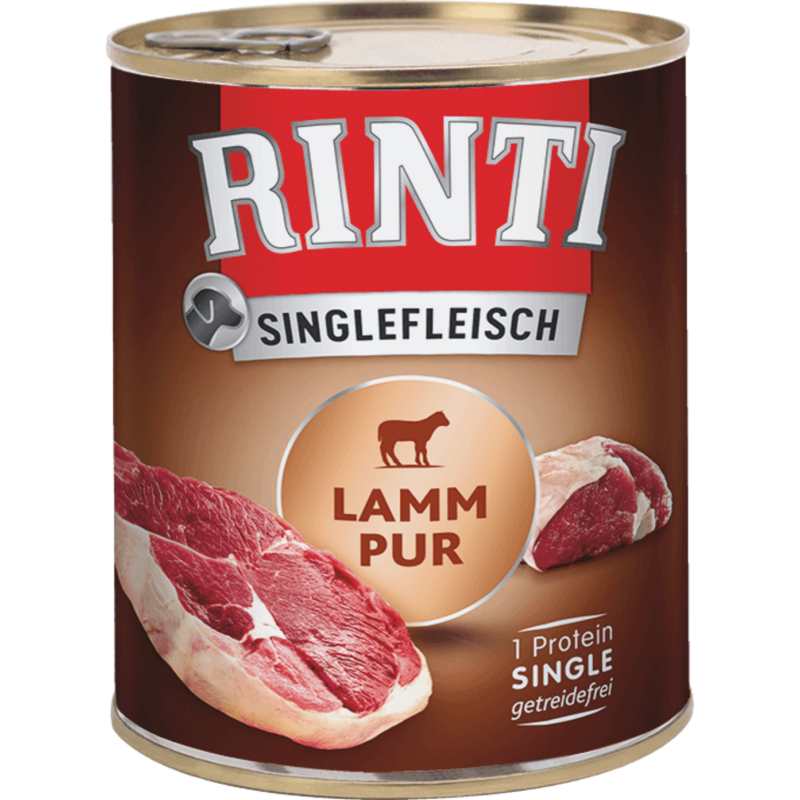 Rinti Singlefleisch Dose 800g - Lamm Pur