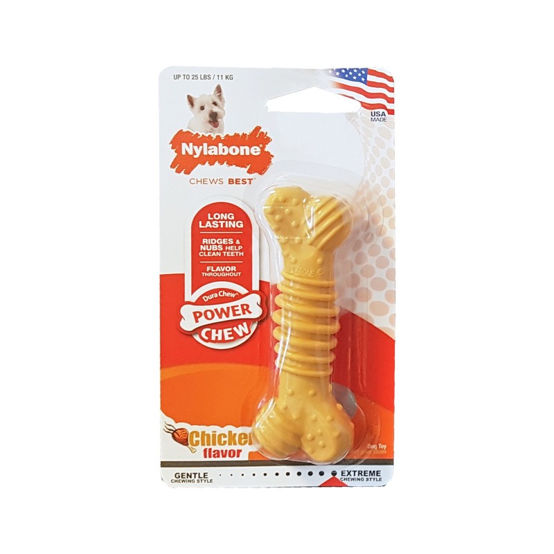 Nylabone Dura Chew Plus Chicken Hundeknochen - S