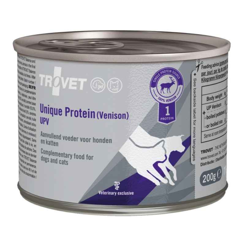 TROVET Unique Protein UPV - Venison - 6 x 200 g