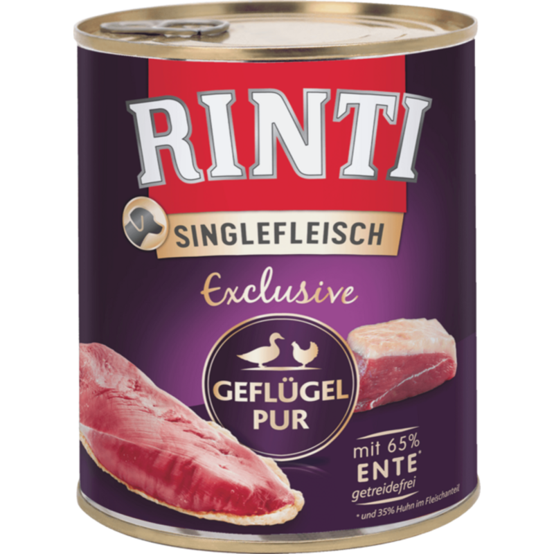 Rinti Singlefleisch Dose 800g - Geflügel Pur