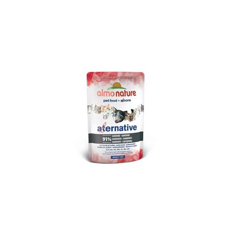 Almo Nature Alternative Katzenfutter - Dosen - Sardine - 24 x 55 g