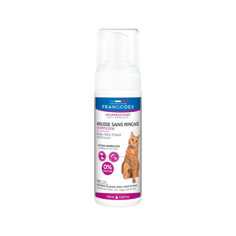 Francodex Dimethicon Trockenshampoo für Katzen - 150 ml