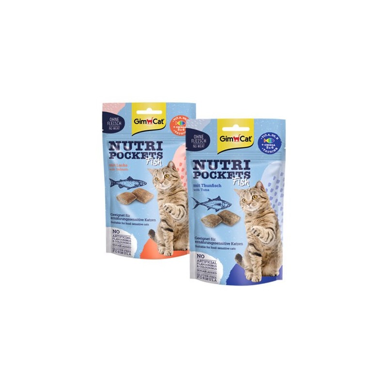 GimCat Nutri Pockets Fisch - Lachs - 60 g