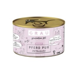 GrauExc ADULT Puur Hondenvoer - Pferd - 6 x 400g