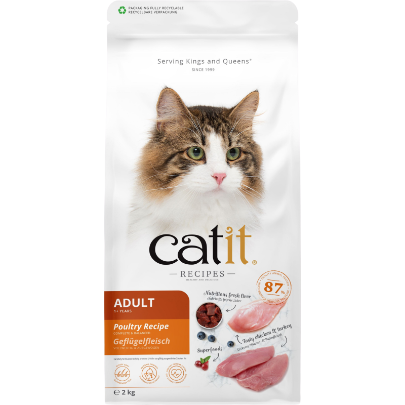 Catit Recipes Adult - Geflügel - 2 kg