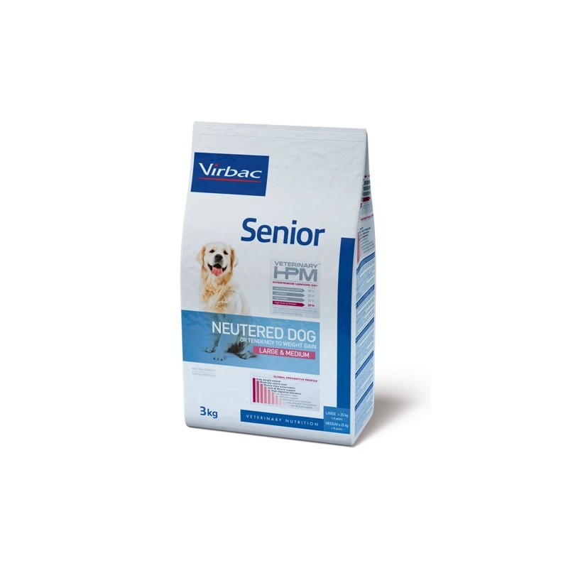 Veterinary HPM Senior Large & Medium Neutered Hundefutter - 7 kg