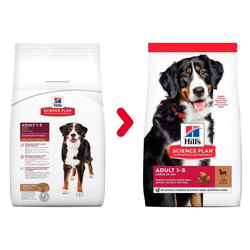 Hill's Science Plan Adult Advanced Fitness Large Hundefutter - Lamm - 14 kg