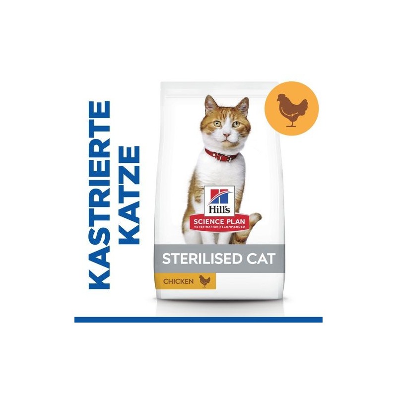 Hill's Science Plan Sterilised Young Adult Katzenfutter - Huhn - 10 kg