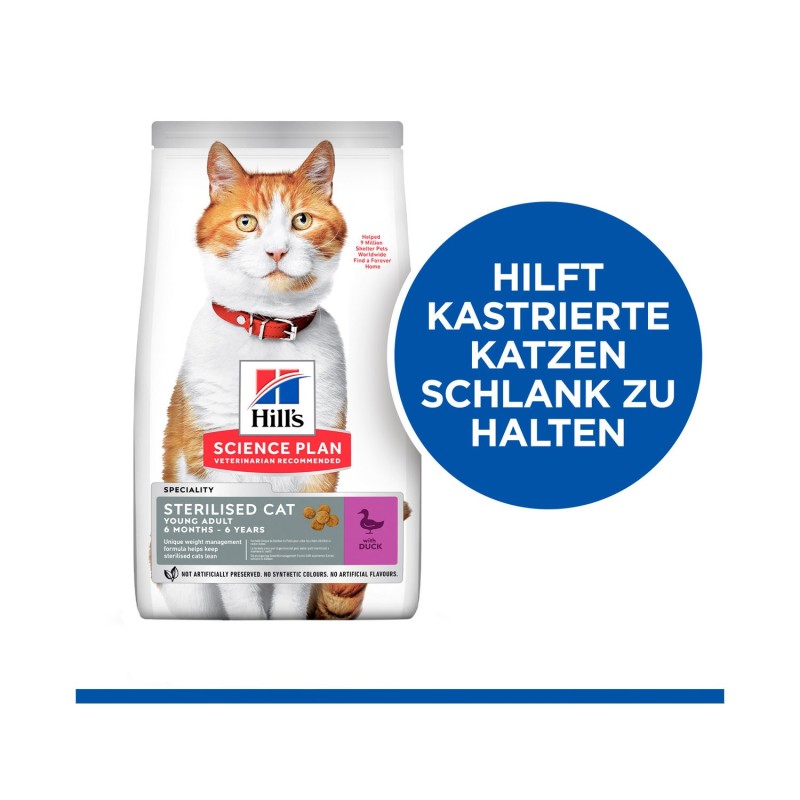 Hill's Science Plan Adult Sterilised Katzenfutter - Ente - 10 kg