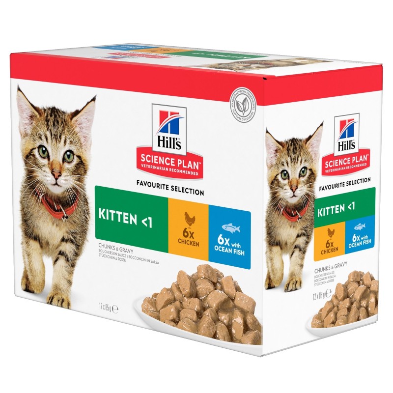 Hill's Science Plan Healthy Development Kittenfutter - Frischebeutel - Tuna - 12 x 85 g