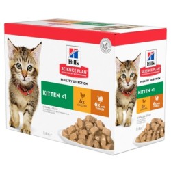 Hill's Science Plan Healthy Development Kittenfutter - Frischebeutel - Geflügel - 12 x 85 g