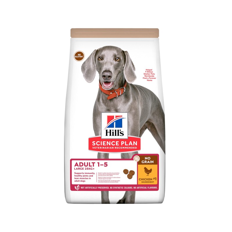 Hill's Science Plan No Grain Hundefutter Huhn - Adult Large - 14 kg