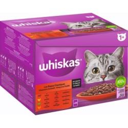 Whiskas Multipack 24x85g Klassische Auswahl in Sauce 1+ - 2.040 g