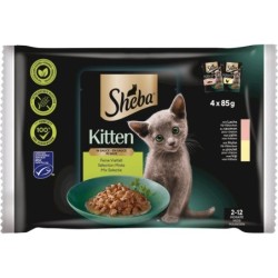 Sheba Frischbeutel Kitten in Sauce Feine Vielfalt 4x85g - 340 g