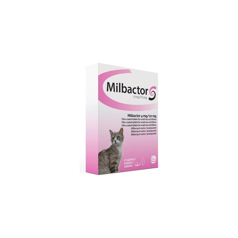 Milbactor für große Katzen - 4 Tabletten