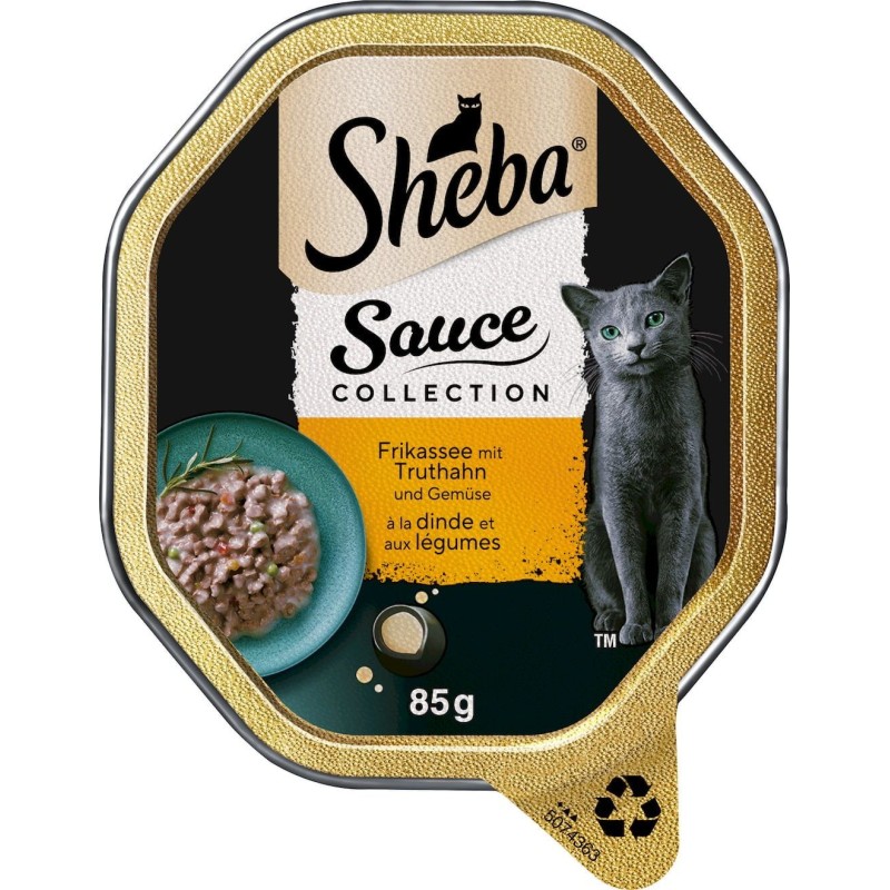 Sheba Schale Sauce Collection in Sauce Frikassee mit Truthahn - 85 g