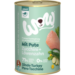 WOW ADULT mit Pute, Zucchini + Löwenzahn - 400 g