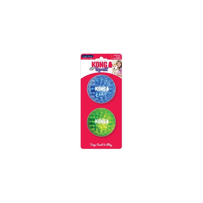 Kong Squeezz Geodz 2er-Pack - L