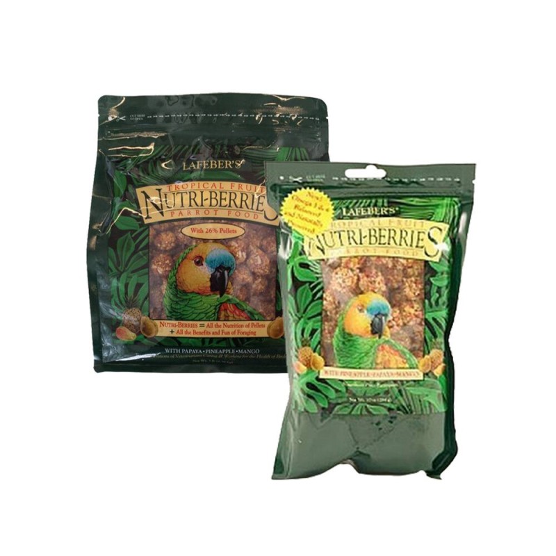 Lafeber Nutri-Berries Tropische Früchte – Papagei – 1,36 kg