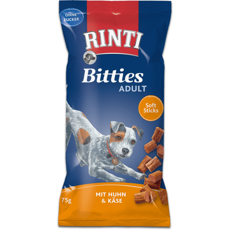 Rinti Bitties Adult 75g - Huhn+Käse