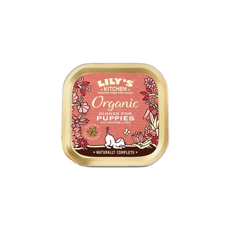 Lily's Kitchen Organic Hundefutter - Wanne - Huhn - 11 x 150 g