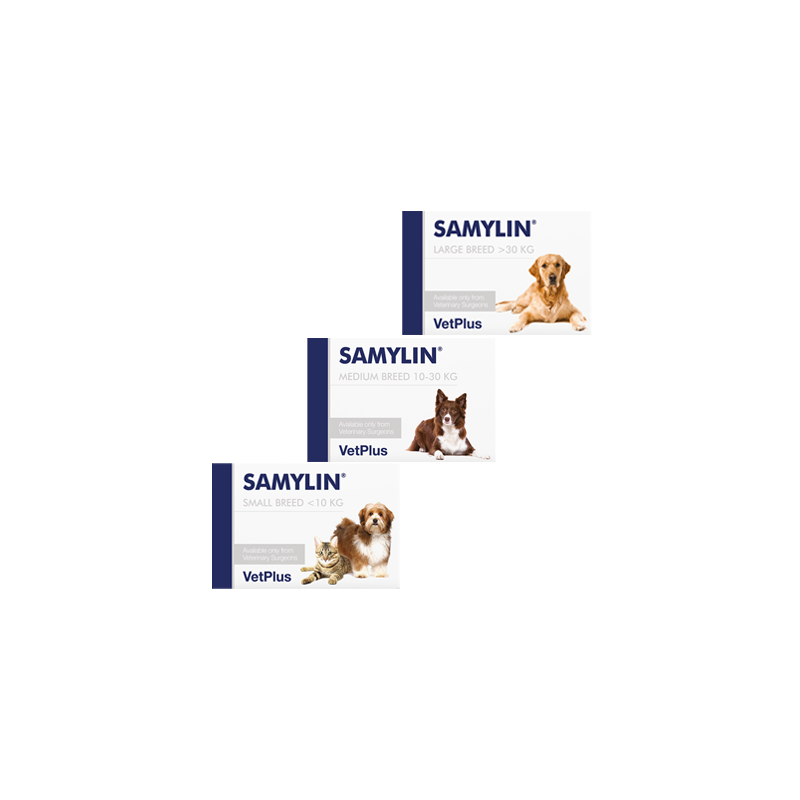 Vetplus Samylin Tabletten - Mittelgroße Hunde - 30 Tabletten