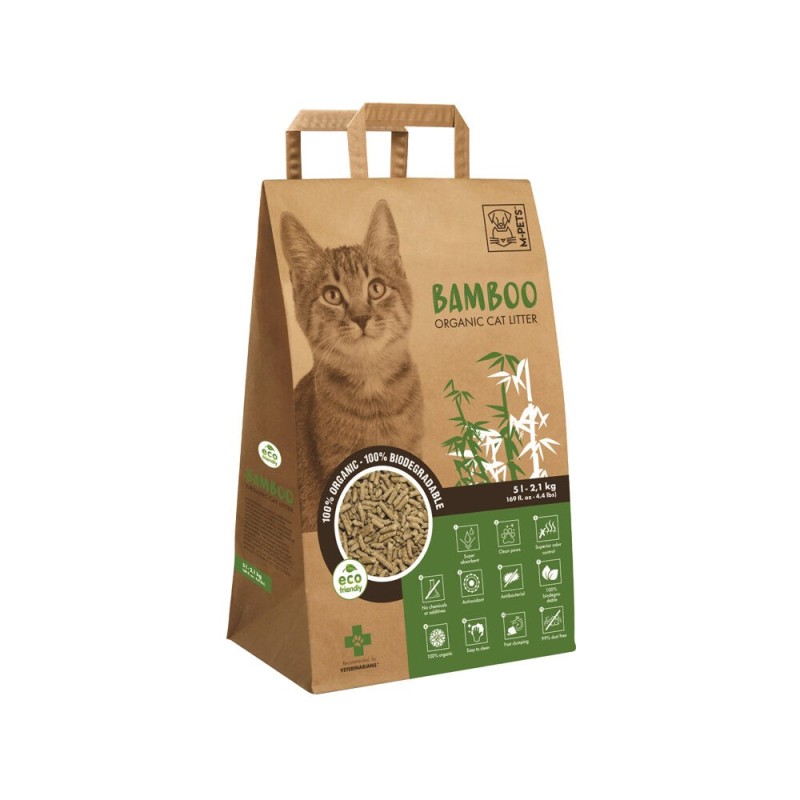 M-PETS Bamboo Katzenstreu Bio - 5 L