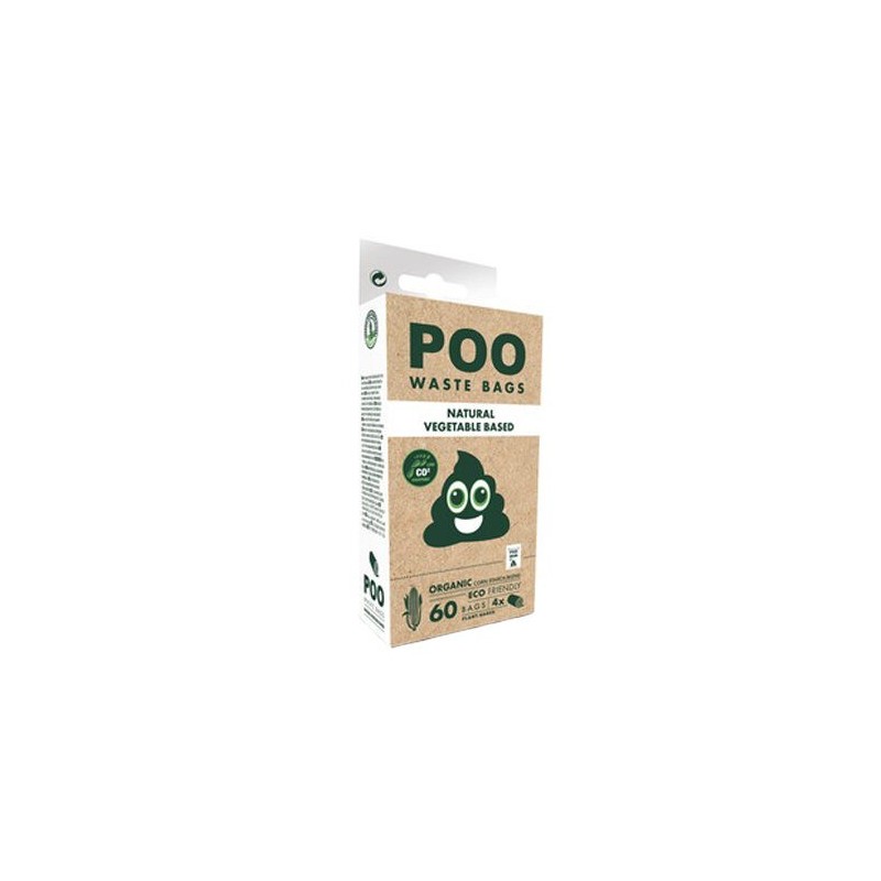 M-Pets Poo Bio-Kotbeutel - Geruchlos - 60 Stück