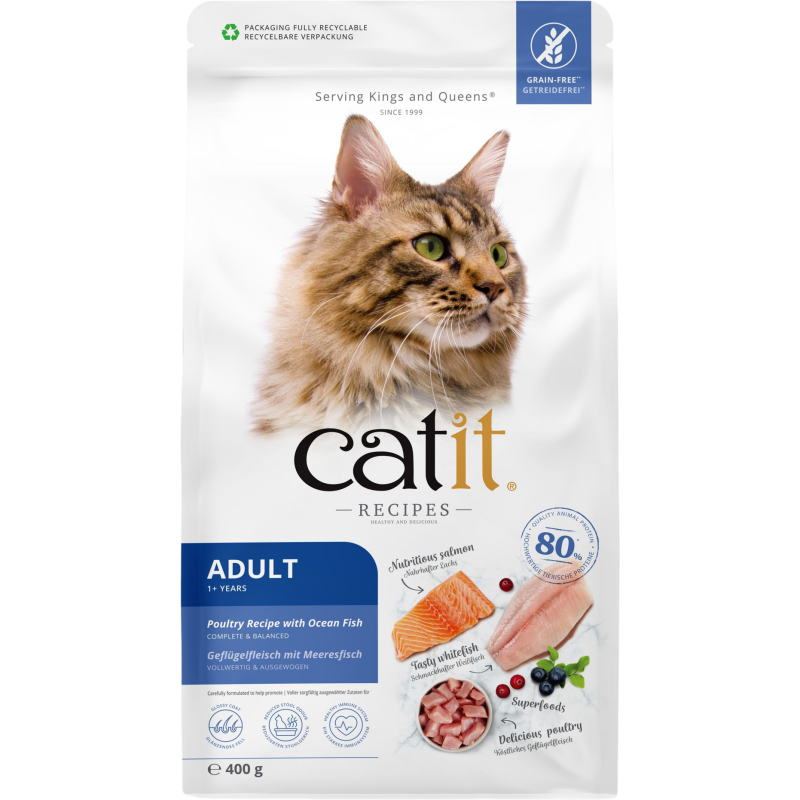 Catit Recipes Adult - Geflügel & Meeresfisch - 400 g