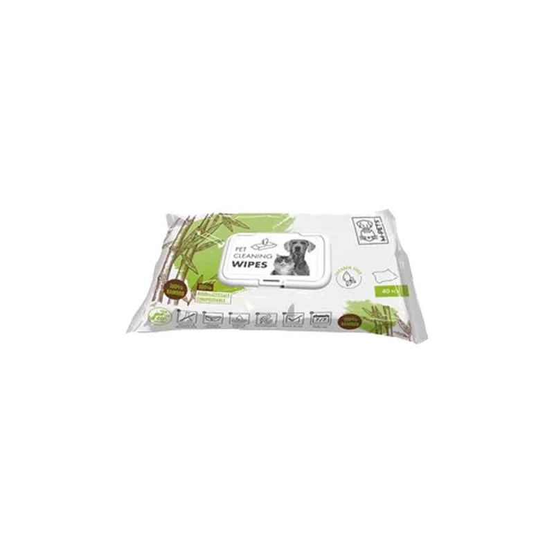 M-Pets Wipes Bamboo - 40 Stück