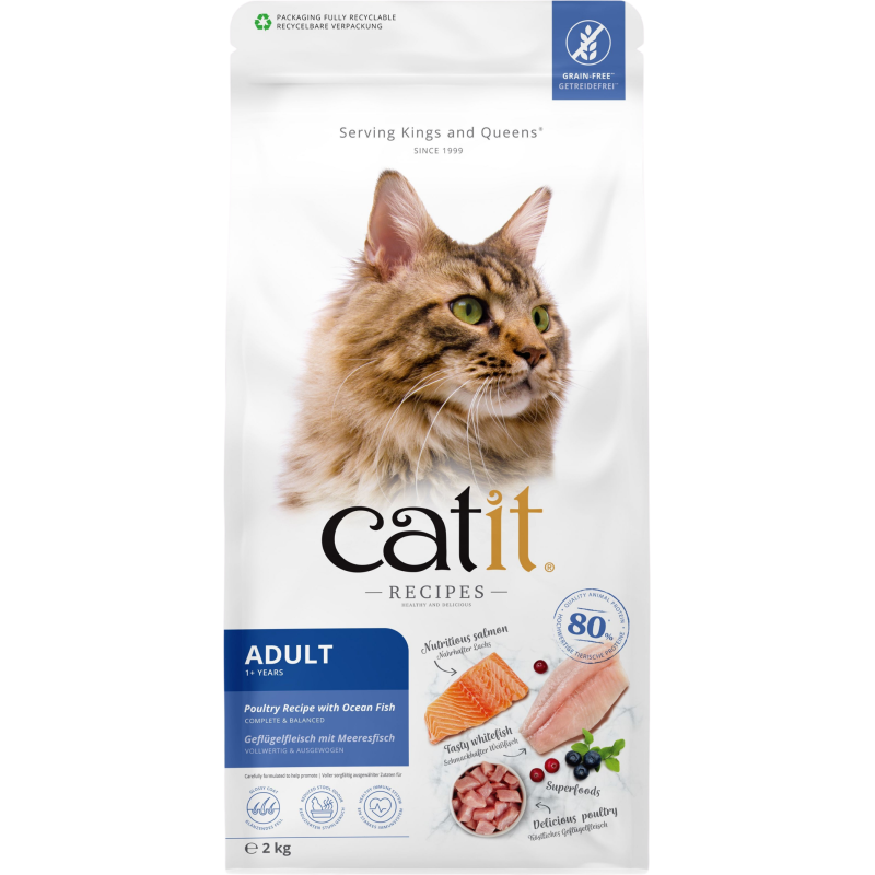 Catit Recipes Adult - Geflügel & Meeresfisch - 2 kg