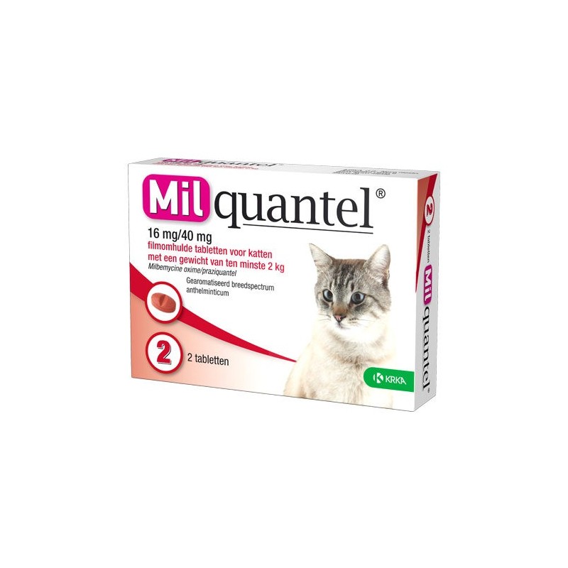 Milquantel große Katze (16 mg) - 4 Tabletten