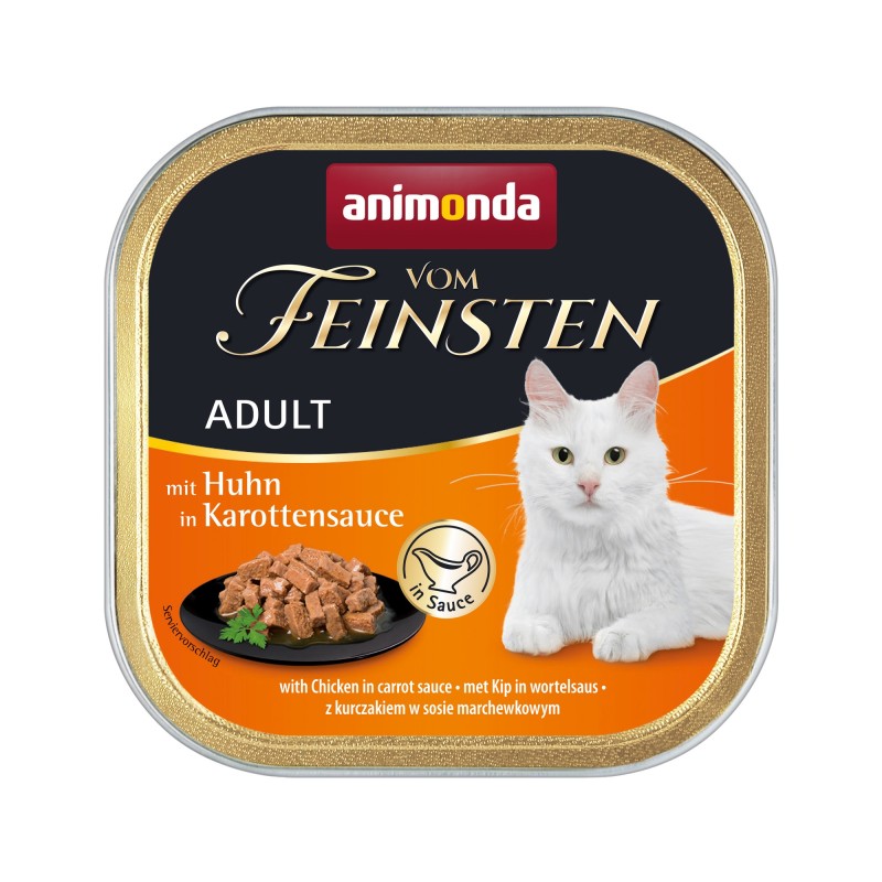 Animonda vom Feinsten Adult getreidefreies Katzenfutter - Schälchen - Huhn - 32 x 100 g