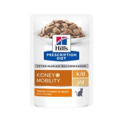 Hill's Prescription Diet k/d + Mobility Katzenfutter - Frischebeutel - 12 x 85 g