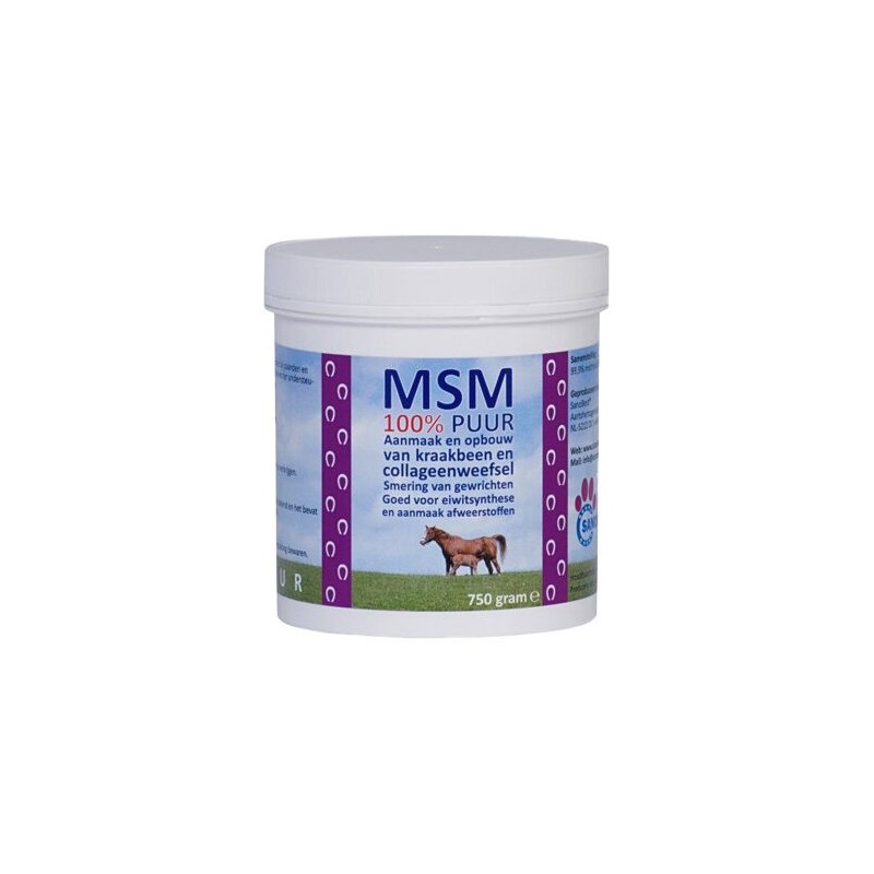 MSM 100% Puur - Pferd - 750 g