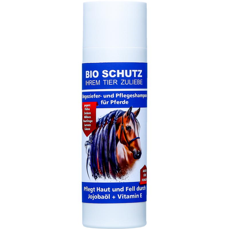 Bio Schutz Ungeziefer- & Pflegeshampoo für Pferde - 200 ml