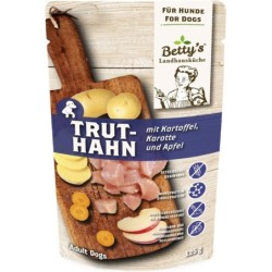 Betty's Landhausküche Frischebeutel Truthahn mit Kartoffel, Karotte & Apfel - 125 g